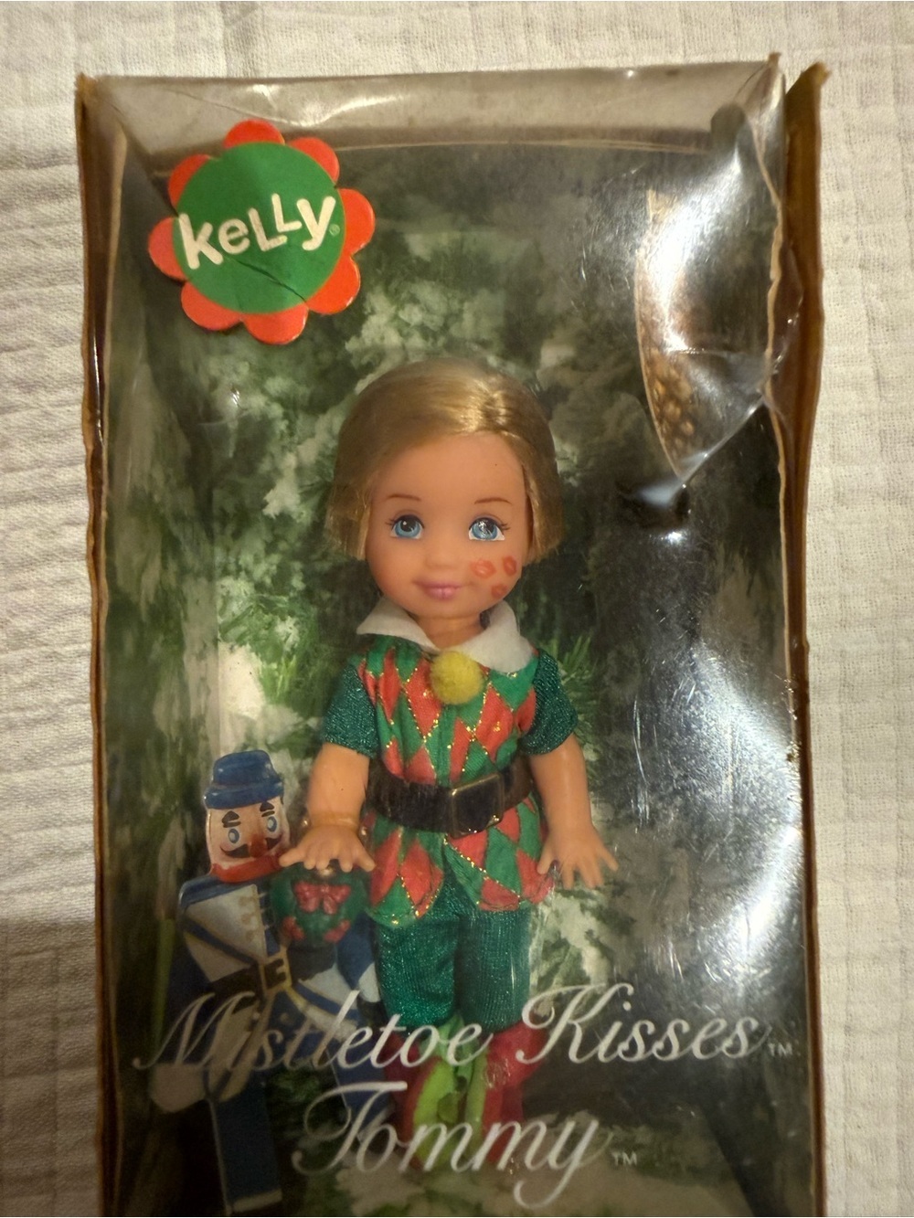 BARBIE DOLL KELLY CLUB 2004 ~ MISTLETOE KISSES TOMMY~ CHRISTMAS C3674 ORNAMENT - Picture 2 of 12
